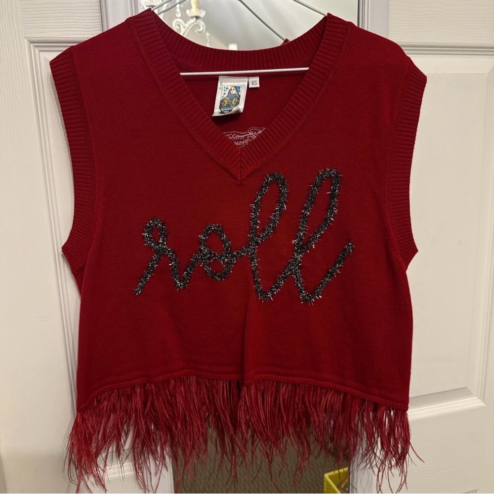 QUEEN OF SPARKLES Alabama Roll Tide Sweater Vest